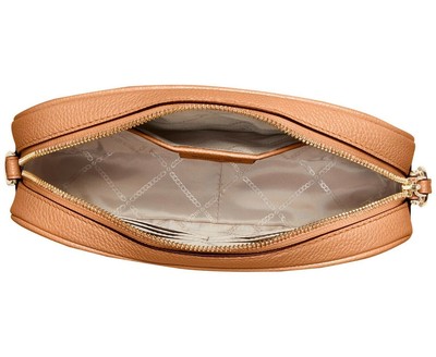 Michael Kors Jet Set Charm Leather Camera Crossbody Bag Cream With  