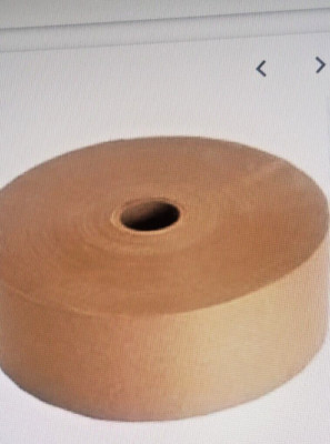 10 Rolls Brown Economy Grade Reinforced Kraft Gummed Paper Tape - 72mm ...
