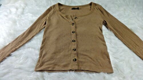 Abercrombie & Fitch Women's Brown Cardigan Sweater Size S Button Up