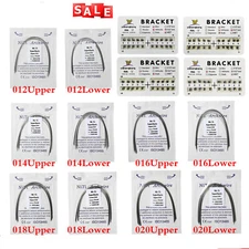 Dental Ortho Bracket Braces Mini Standard MBT Roth 022 345Hooks/ Arch Wires DL
