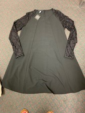 Simply Styled By Sears Women’s Lace Swing Dress Black Size M NWT
