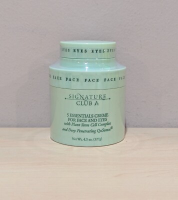 Signature Club A Essentials Creme Face & Eyes W/ Plant Stem Cells 4.5 OZ New 