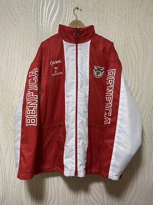 Benfica ベンフィカウィンドブレーカー SL BENFICA 1990s FOOTBALL SOCCER COAT JACKET OLYMPIC sz XL MEN | eBay