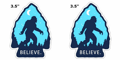 Bigfoot Lives Patch Embroidered DIY Iron-On Sasquatch in Forest Applique 2 Pcs