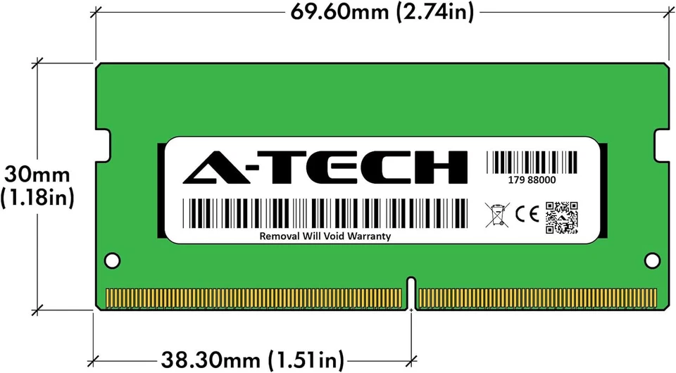 A-Tech 4GB Module (DDR4 2666MHz PC4-21300 1Rx16 1.2V Non-ECC SO-DIMM Memory - Image 4 of 4
