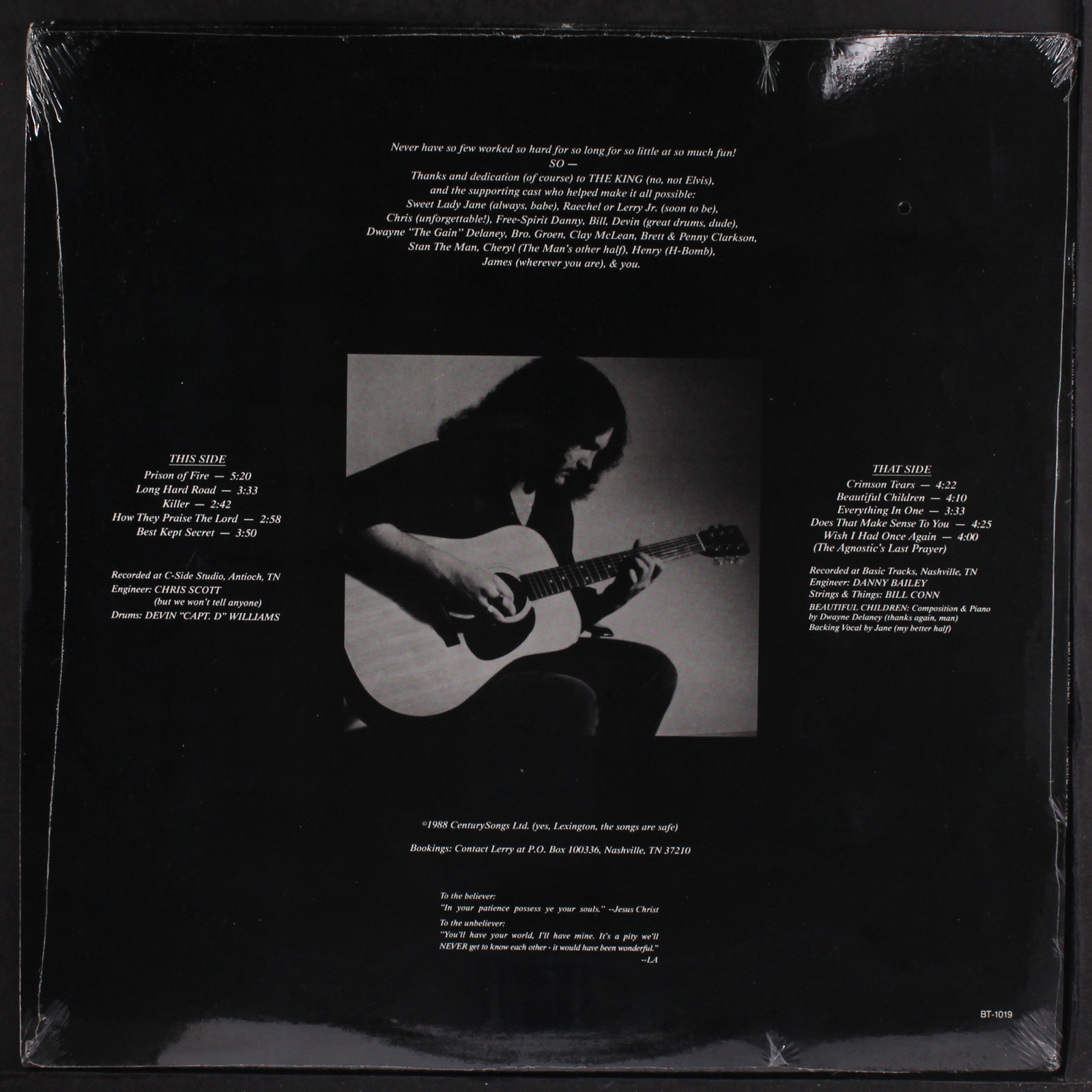 LERRY ALLEN: it came to pass CENTURY 12" LP 33 RPM Sealed