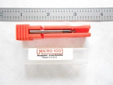 NEW MICRO 100 USA 1.9MM CUT DIA X 2.8MM LOC X 38MM L 2FL CC CARBIDE BALL ENDMILL