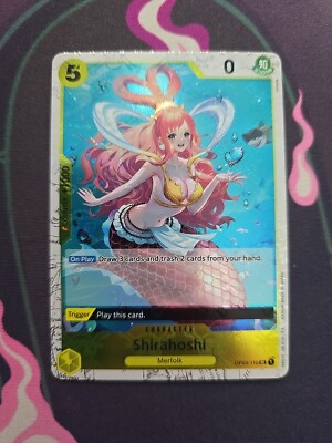 Shirahoshi OP03-116 UC One Piece TCG PRB-01 English pirate flag Foil