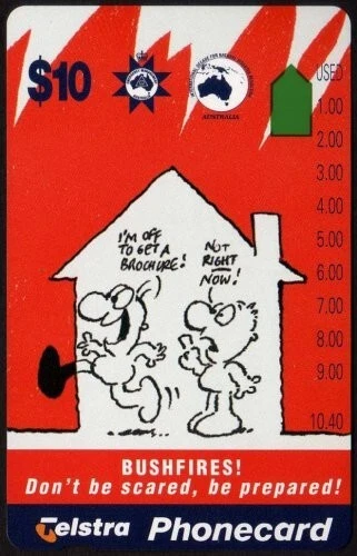 ⭕1995 | Australia Emergency Management L952723a Lim. Ed. | $10 phonecard UNUSED⭕ - image 2 of 2