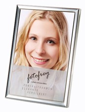 Metallrahmen Elegance 10x15 cm silber-glanz , Porträtrahmen  - versilbert !