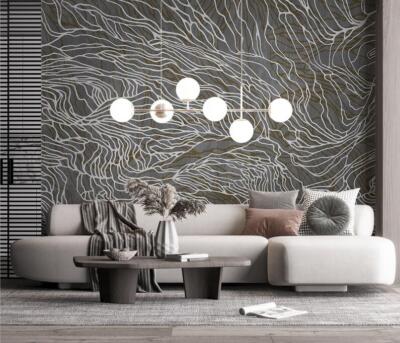 3D White Lines K189 Wallpaper Mural Self-adhesive Removable Sticker Panda