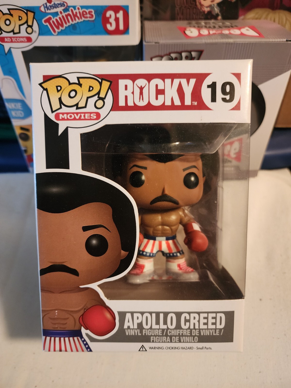 Funko Pop! Películas Rocky Apollo Creed #19 2012 Bóveda Desgaste En Caja