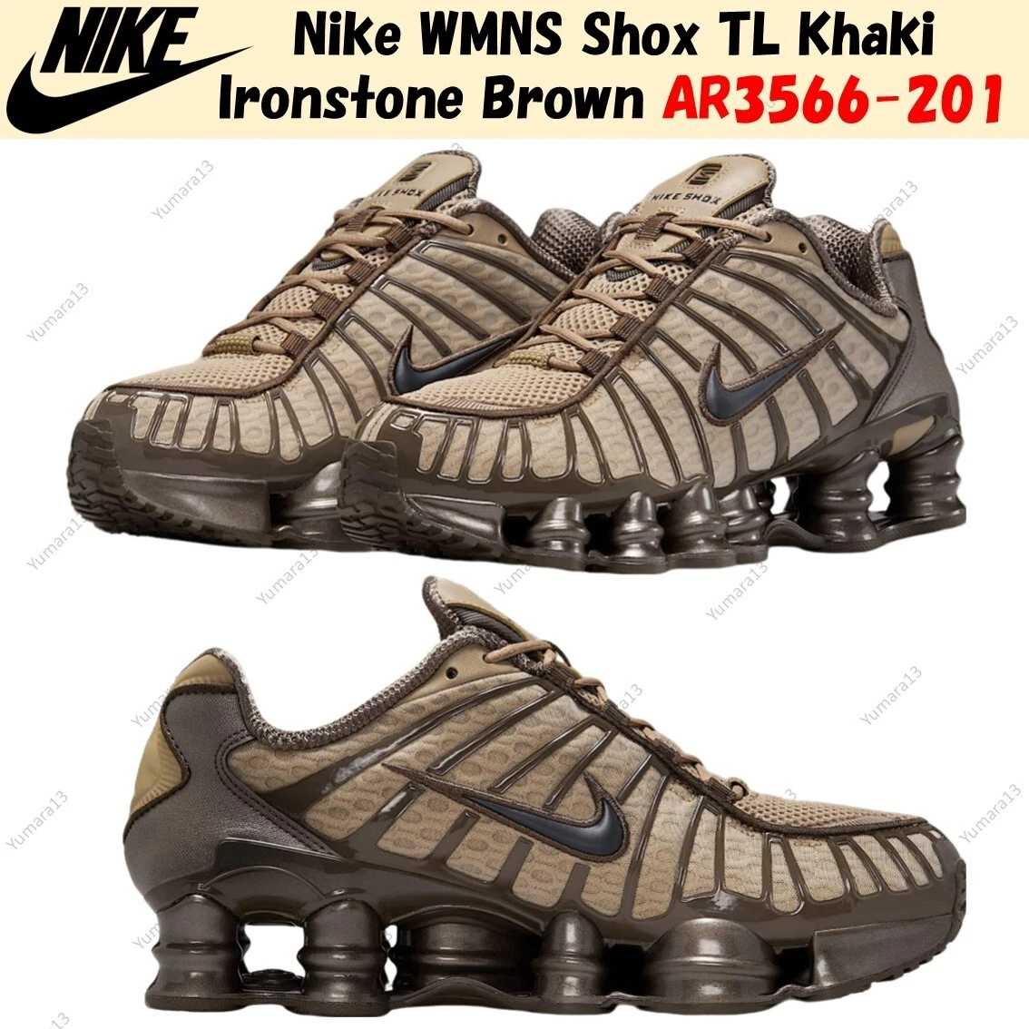 Nike Shox TL Khaki W - AR3566-201 for sale | eBay