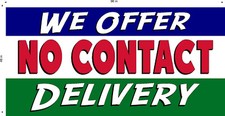 VINYL BANNER WE OFFER NO CONTACT DELIVERY STOREFRONT SIGN CHOOSE A SIZE 