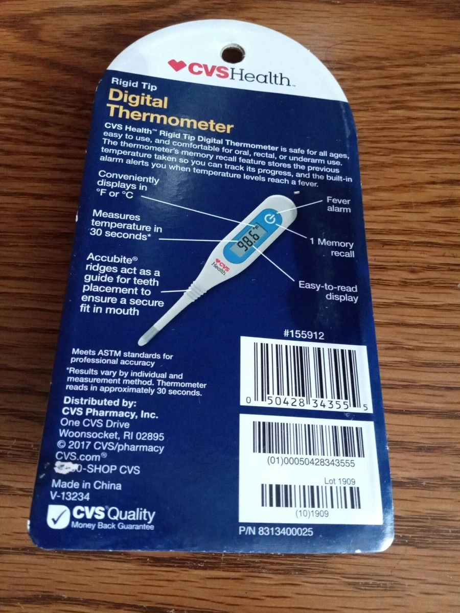 CVS DIGITAL THERMOMETER RIGID TIP&30 DISPOSABLE PROBE, 53 OFF