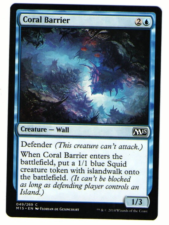 CORAL BARRIER CREATURE (Magic the Gathering card, MTG) eBay