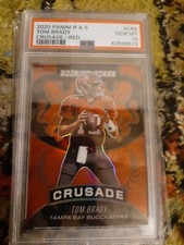 GOAT💰 Red color Match TOM BRADY 2020 Panini R&S Crusade Red /75 PSA10 LOW POP