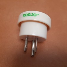 KORJO OUTBOUND TRAVEL ADAPTOR ADAPTER AUSTRALIA NZ USA CANADA MEXICO TYPE B 3PIN