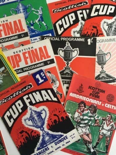 Teams O-R Teams A-B Football Scottish Fixture Programmes (1970s)