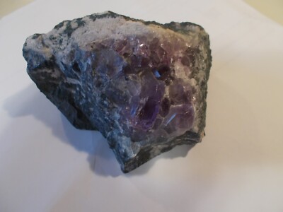 Amethyst in rock Healing Crystal Mineral Rocks for Jewelry DIY