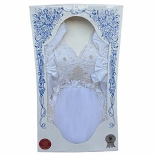 Jack Diamond Dry Cleaned Sealed Vintage Wedding Dress  Veil Floral Lace Beaded