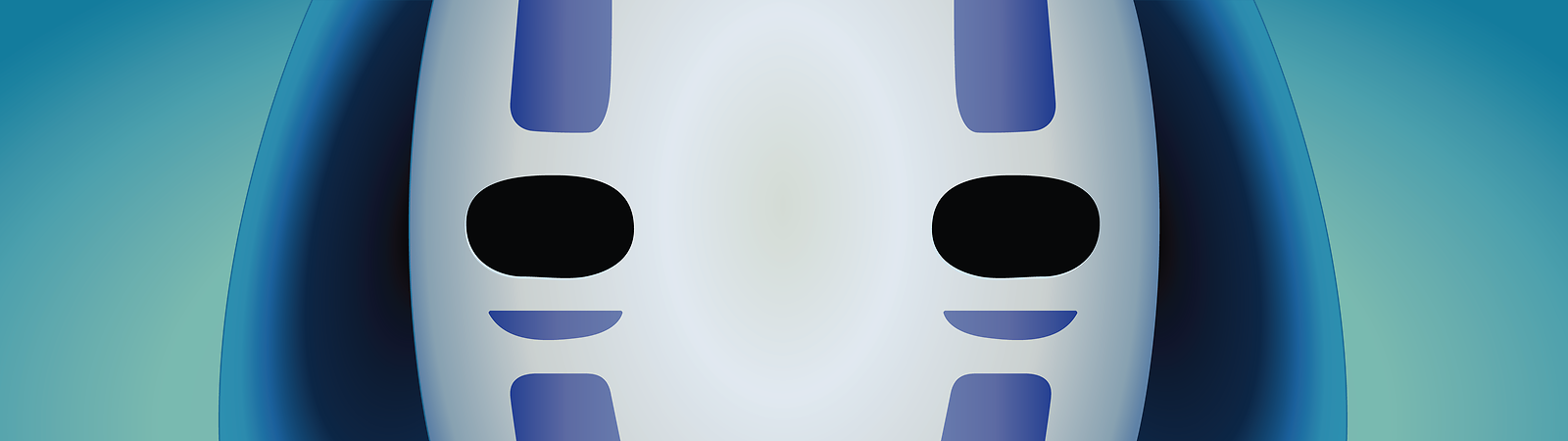 Playmat Desk Mat Anime studio ghibli spirited away dual monitors noface Play