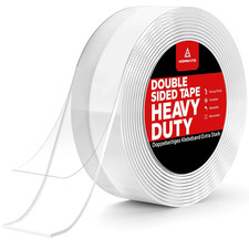 Double Sided Tape Heavy Duty, Strong Nano Mounting Tape Extra Large, Sumo Strip