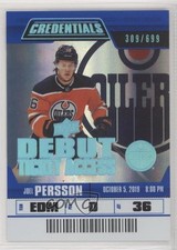 2019 Upper Deck Credentials Debut Ticket Access 309/699 Tier 2 Joel Persson z6b