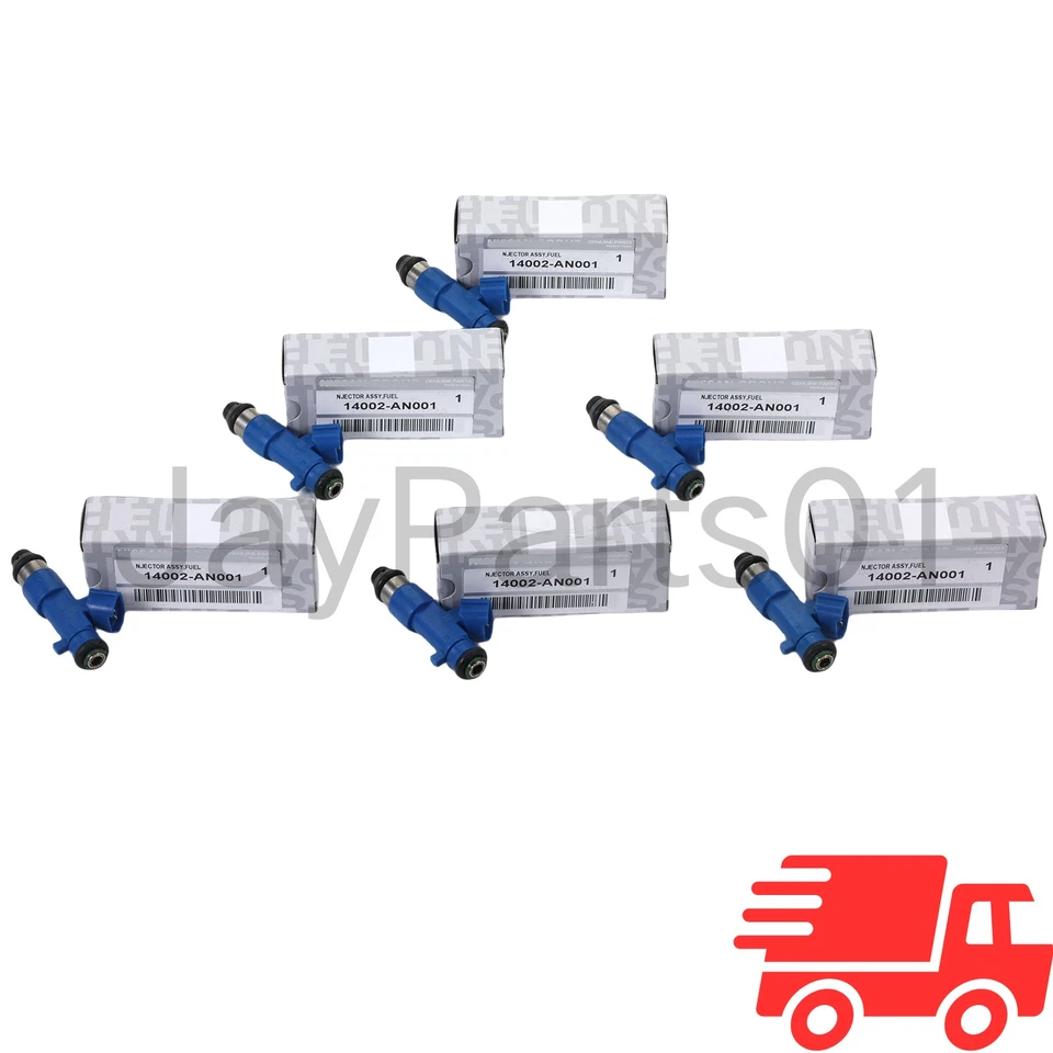 OEM 6x Denso 550cc Fuel Injectors For 2009-17 Nissan GT-R G37 350Z 370Z Upgrade Foto 3 de 4