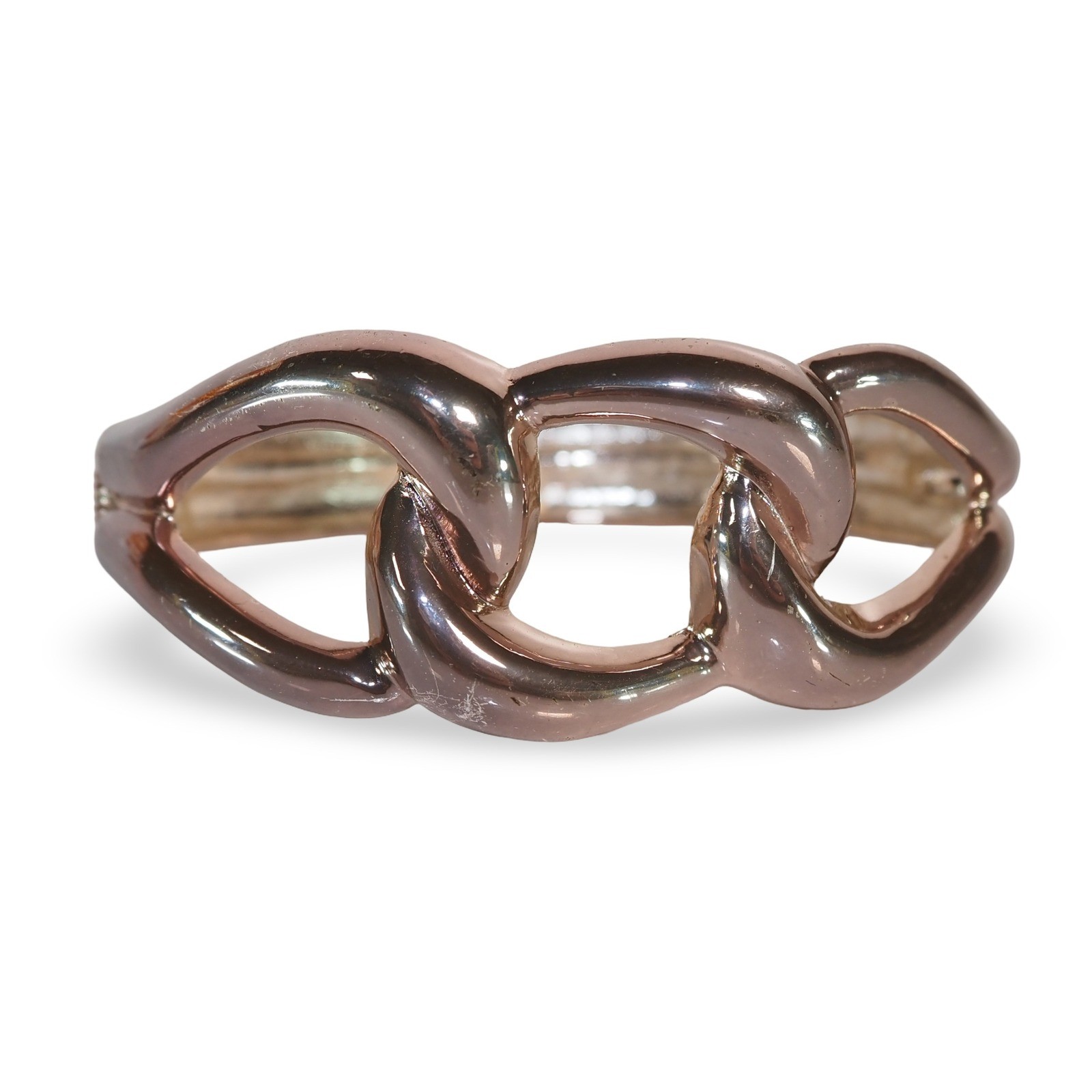 Art Birch Interlocking Hinged Spring Clasp Bracel… - image 1