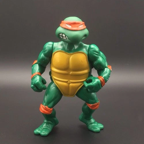 Vintage TMNT 1988 Soft Head Michelangelo Action Figure