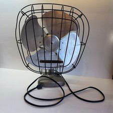 Manning Bowman Model 60 Vintage Electric Table Fan Aluminum Blades 110-120V READ