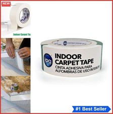 Double Sided Carpet Tape 1.88 Inch 36 Yard Indoor White Polyethylene Rubber for