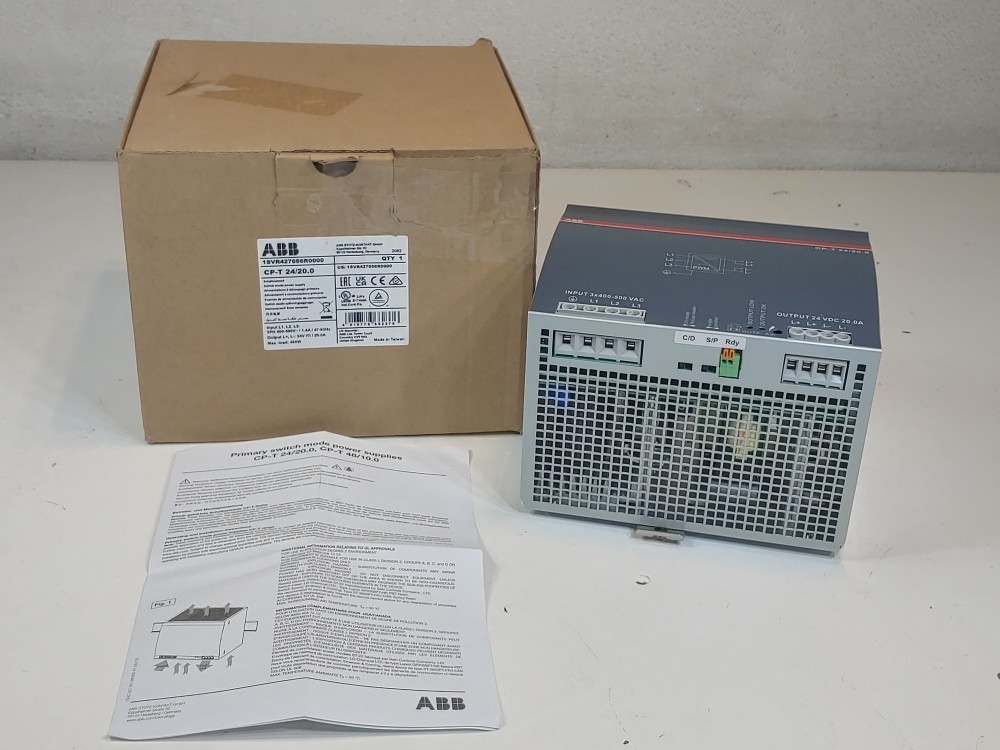 ABB 3PH 400-500V Switch Mode Power Supply Model CP-T 24/20.0