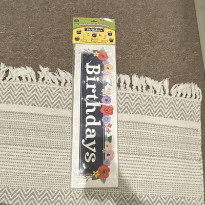 Teacher Created Resources Wildflowers Birthdays Bulletin Board Set TCR 6704