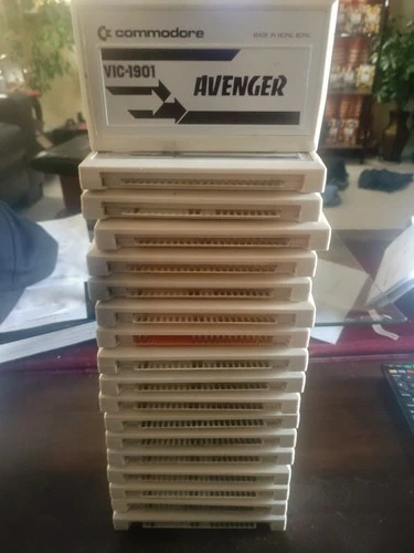 Collection of 18 COMMODORE VIC-20 Video Game Cartridge Lot