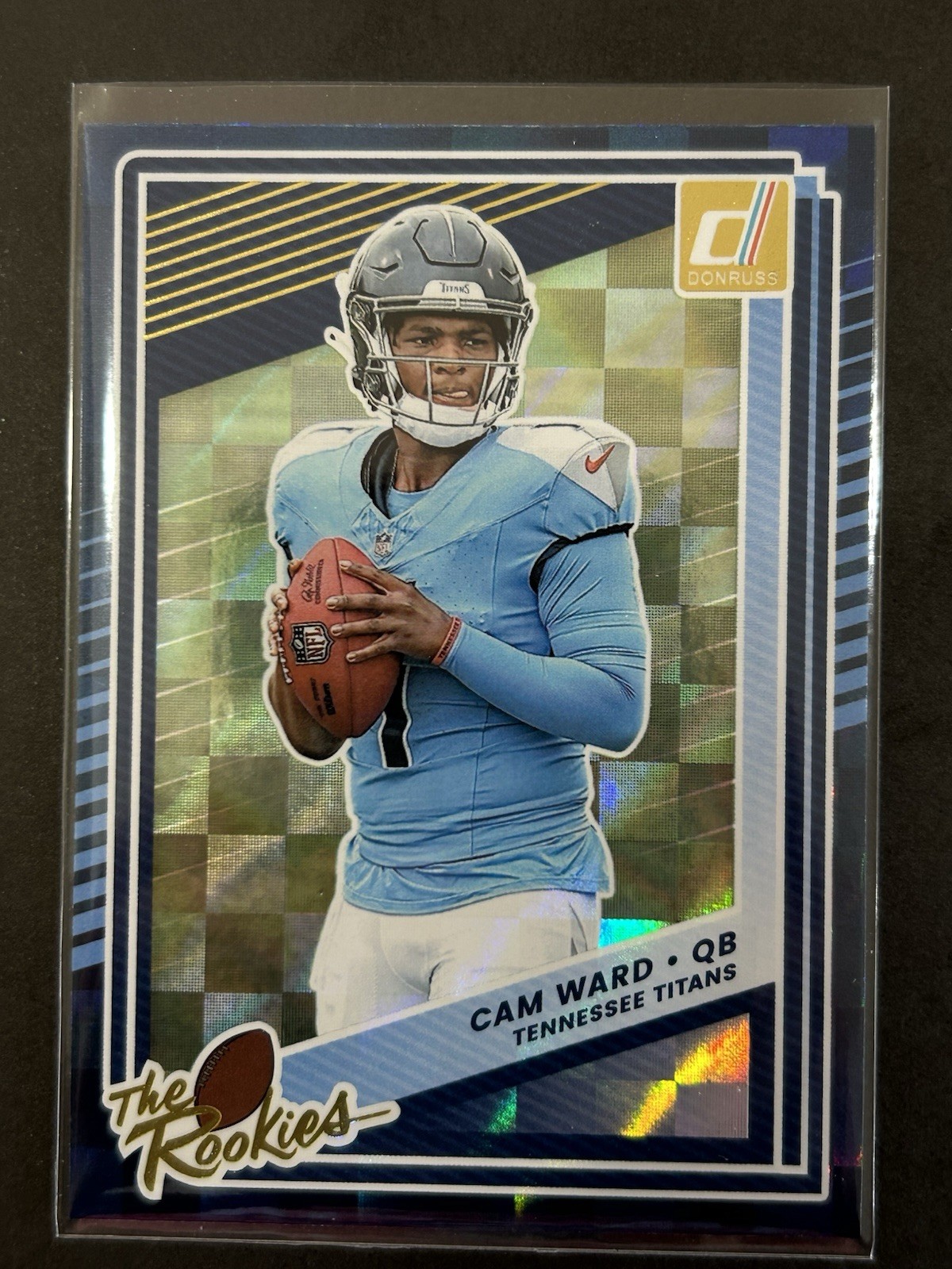 2025 Panini Donruss The Rookies #1 Cam Ward Tennessee Titans RC