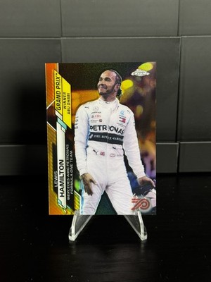 2020 Topps Chrome F1 Lewis Hamilton Gold SP 70th #153