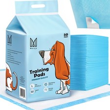 Mersjo Welpenunterlagen 100 St. 6 Lagen Saugstark 600ml Trainingsunterlagen