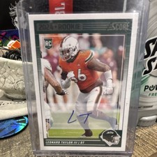 2024 Panini Score Leonard Taylor III #396 Rookie Autographed New York Jets NFL