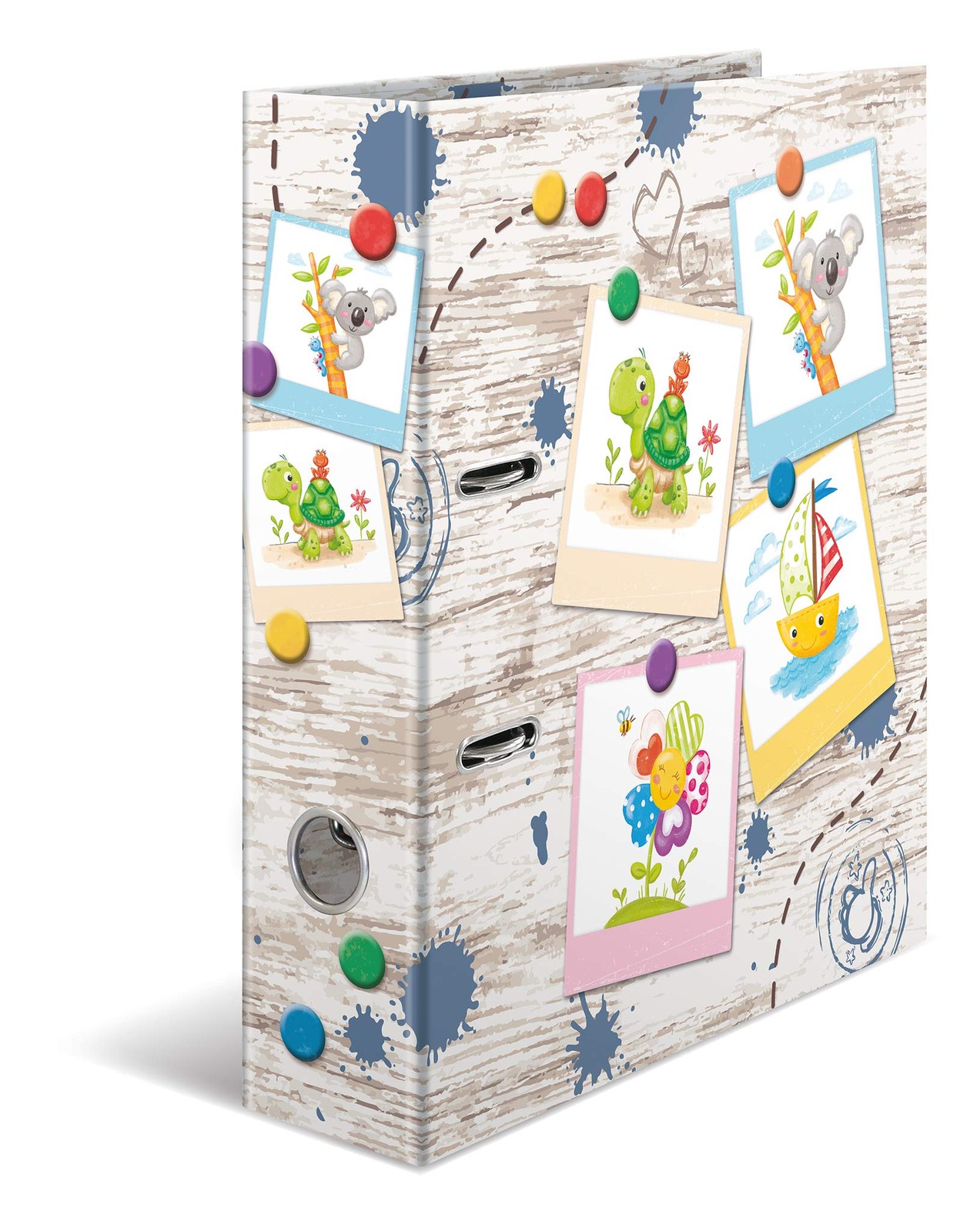 HERMA Lever Arch File Kindergarten with Sand Box Friends Motif, A4, 70 mm Spine,