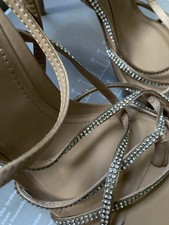 Satin-effect Heeled Sandals