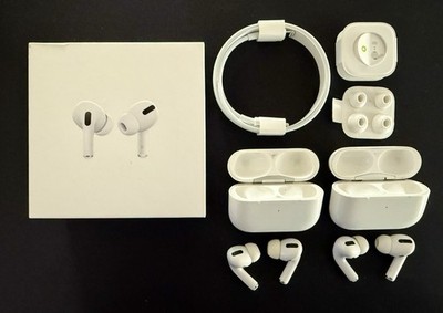 *2 PAIRS* Apple AirPods Pro 1st Generation W/ Retail Box, Original Cable + Tips