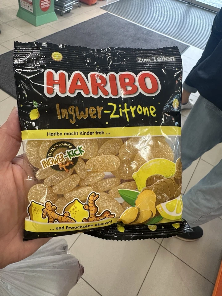 Haribo Ingwer Zitrone (Ingwer Lemon) Gummibonbons 2er Pack (2 x 160 gr) - Bild 2 von 3