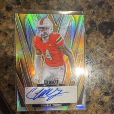 Leaf 2024 Metal #BA-CY1 Colbie Young Autograph 1/1 Miami Hurricanes