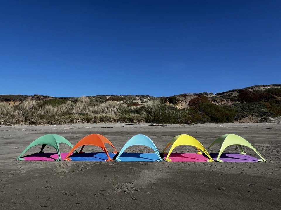 “Bechit – The All-in-One Beach Shade & Towel Tent” "Blue & Blue" - Image 3 of 4