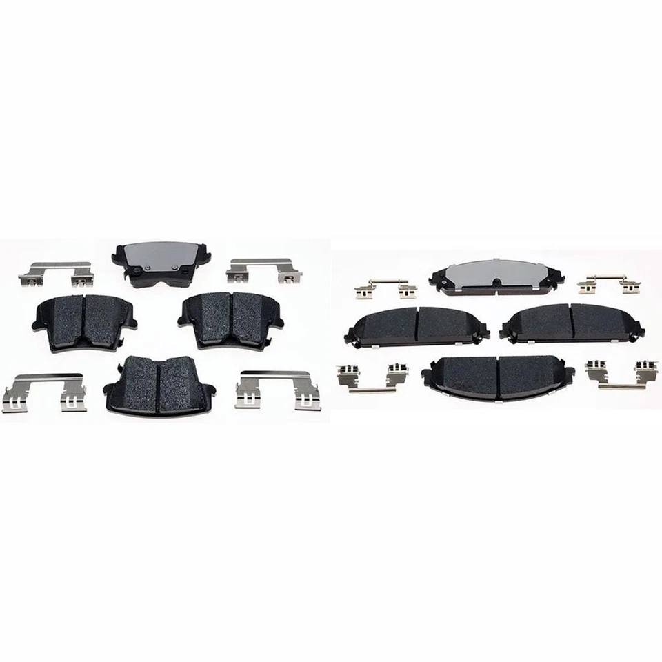 Front Rear Brake Pads of 2X Sets Fits Dodge Magnum AWD 3.5L 2005 2006 2007 2008 - Image 2 of 4