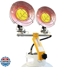 MOZODAWN 30,000 BTU Double Burner Tank Top Propane Radiant Heater