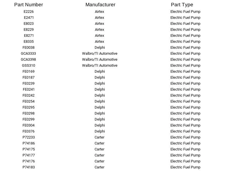 Bomba de combustible eléctrica Walbro GSS310 para Ford Mercury Dodge Mitsubishi 1990-2004 Foto 4 de 4