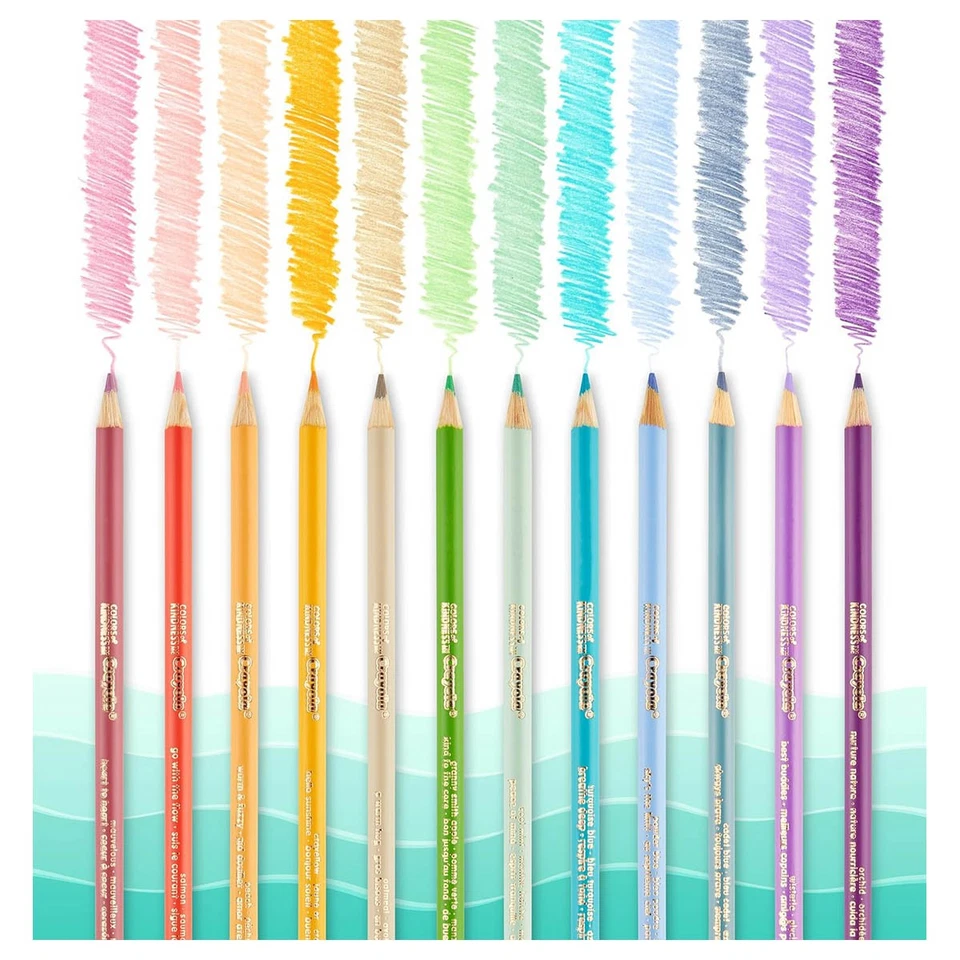 Crayola Farben Of Kindness Buntstifte Kinder Buntstifte 12 IN Packung Neu - Bild 3 von 4